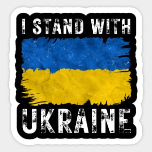 I Stand With Ukraine Sticker
